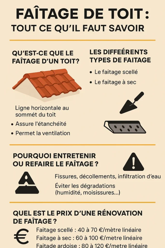Faitage de toit, ce qu'il faut savoir